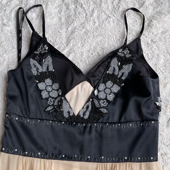 Sue Wong Nocturne beaded floral embroidered bubble hem slip dress cocktail‎ 2 - Picture 9 of 16